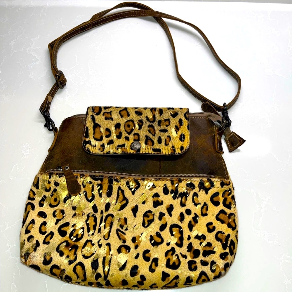Myra bag leopard print and leather